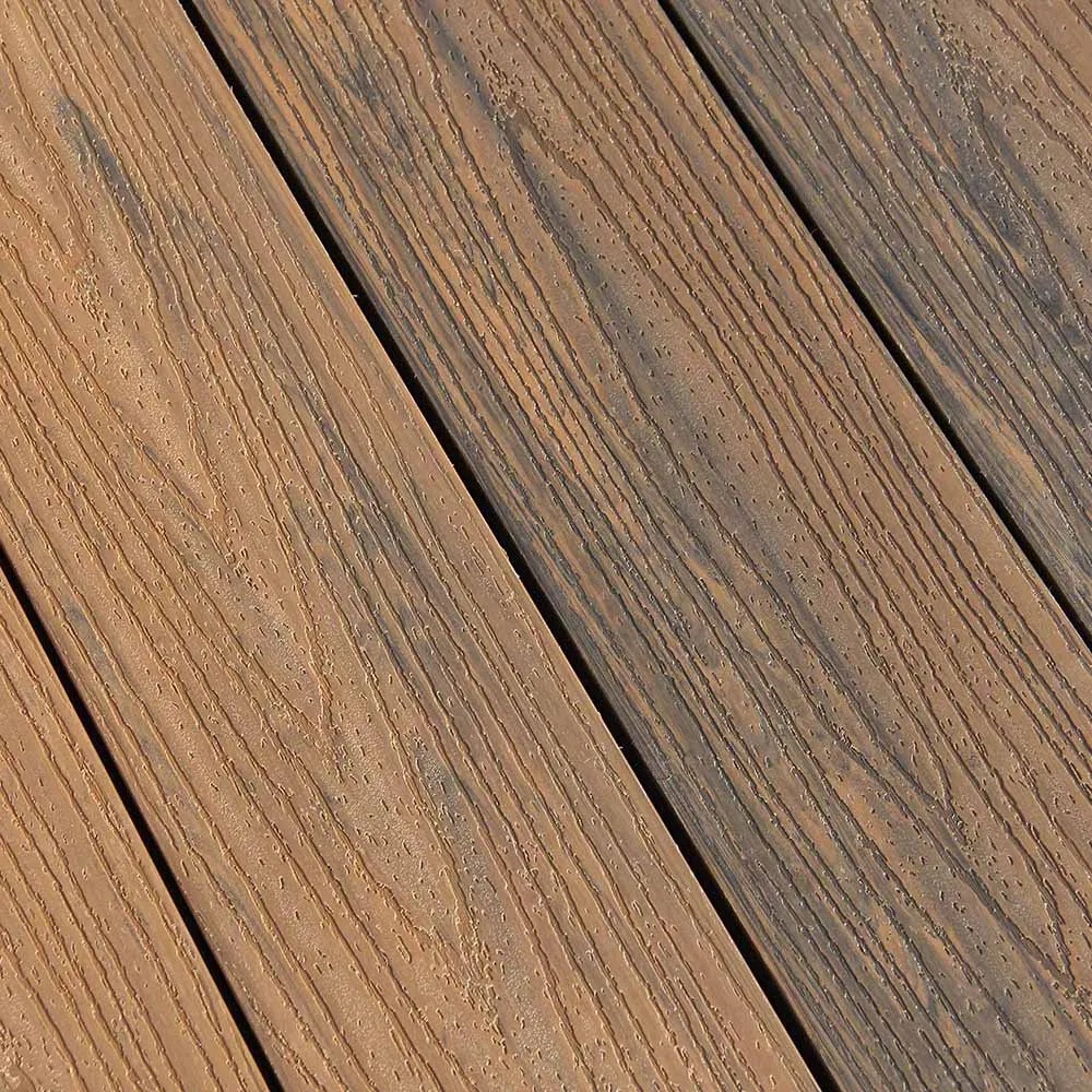 Oak Grain Co-extruded Solid M-type Decking — View 2